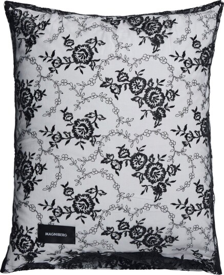 Magniberg Rose Lace Pillow Case Black 50x70 Putetrekk Svart
