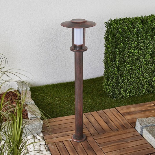 Lindby Rustfarget LED-veilampe Pavlos