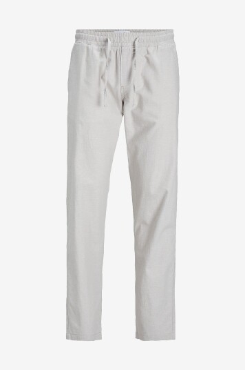Jack & Jones Bukser jpstKane jjSummer Linen Blend Jogger Grå
