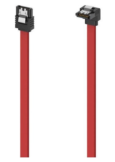 Hama SATA III 90° 6 Gbit/s 0,6 m Intern Kabel Rød