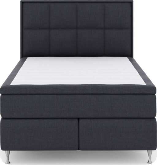 Select No 6 Komplett Sengepakke 160x200 Fast Memory/Pocket - Blå/Sølvben
