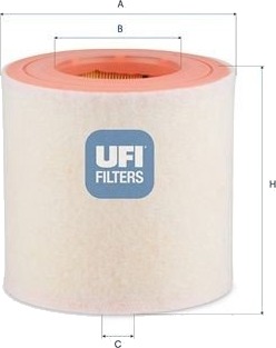 UFI 27.J89.00 Luftfilter