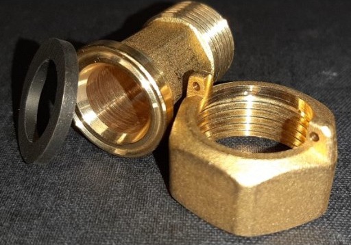 3/4x1" Vannmålerskruekobling kort 3/4x1" Vannmålerskruekobling kort