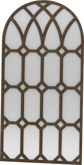 Vinor Gulvspeil 180 cm Brun