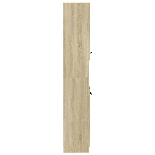  Baderomsskap sonoma eik 32x34x188,5 cm konstruert tre 8721102843815