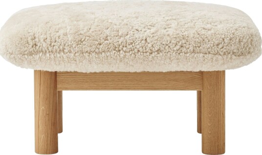 Audo Copenhagen Brasilia Ottoman Natural Oak Sheepskin Nature Audo Copenhagen Brasilia Ottoman Natural Oak Sheepskin Nature