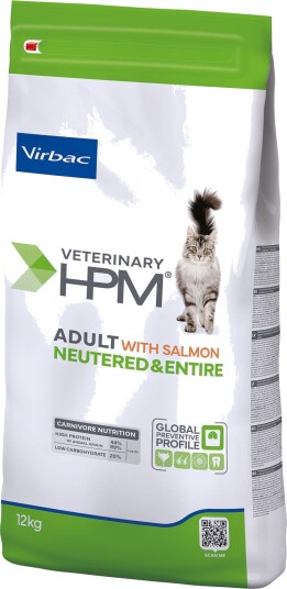 Virbac Tørrfôr Veterinary Adult Hpm Lachs Neutered & Entire Cat 12 kg