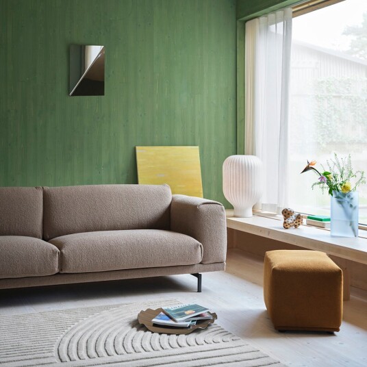 Muuto Rest Sofa 2 seter Metallbase/Hearth6/Svart Muuto Rest Sofa 2 seter Metallbase/Hearth6/Svart