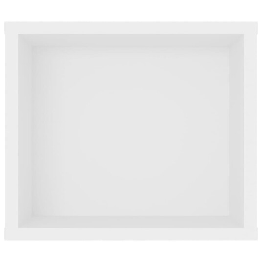 vidaXL Hengende TV-benk hvit 100x30x26,5 cm sponplate