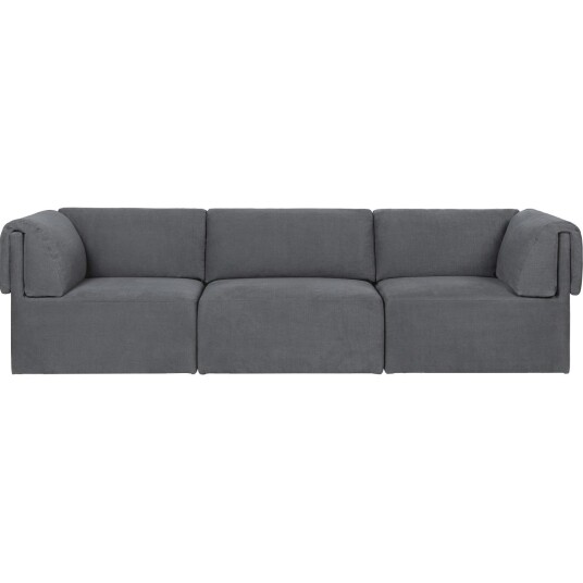 Gubi Wonder Sofa 3 Seters Med Armlener Hot Madison 1294/096 LC
