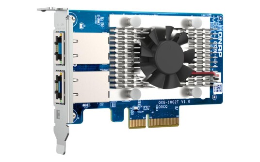 QNAP QXG-10G2T - nettverksadapter - PCIe 3.0 x4 - 100M/1G/2.5G/5G/10 Gigabit Ethernet x 2