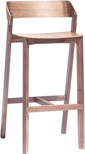 Ton - Merano Barstool High American Walnut Barstoler Alexander Gufler Tre