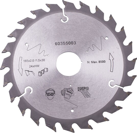 HiKOKI 60355003 Sagblad for tre, 165x2,0x30 mm, 24T, Maskintilbehør & forbruk