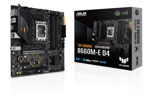 ASUS TUF GAMING B660M-E D4 Hovedkort - Intel B660 - Intel LGA1700 socket - DDR4 RAM - Micro-ATX ASUS TUF GAMING B660M-E D4 Hovedkort - Intel B660 - Intel LGA1700 socket - DDR4 RAM - Micro-ATX