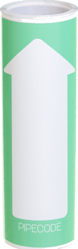 Pipecode Rørmarkør   Lysegrønn nr. 45   160 mm x 10 m