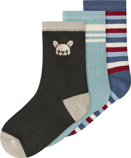 Name It Nmmlauv 3P Sock Blue 25 27