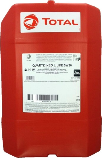 Motorolje TOTAL 5W30 QUARTZ INEO LONG LIFE 20L