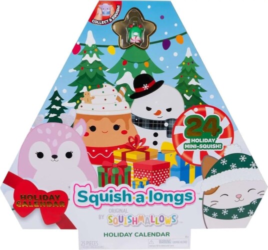 Squishmallows "Squishalong" Action Figure Julekalender 2025 Squishmallows "Squishalong" Action Figure Julekalender 2025