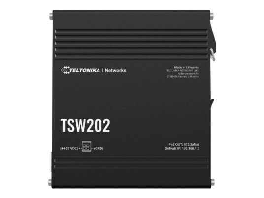 Teltonika Tsw202 Switch - Styrt - 8 X 10/100/1000 (Poe+) + 2 X Sfp - Din-Skinnemonterbar - Poe+ (240 W) Teltonika Tsw202 Switch - Styrt - 8 X 10/100/1000 (Poe+) + 2 X Sfp - Din-Skinnemonterbar - Poe+ (240 W)