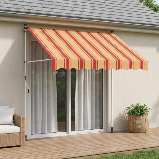 vidaXL Manuell utskiftbar markise Flerfarget 250 x 115 x 300 cm