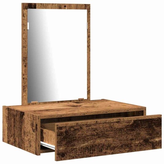  Vegghengt Sminkebord Gammelt Tre 60x40x70 cm