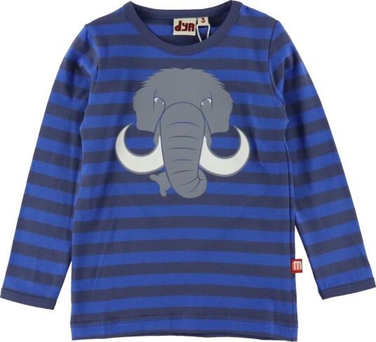 DYR Cph Genser DYREBrøl Grey Marine/Royal Blue Mammut DYR 8 år (128) Genser Blå