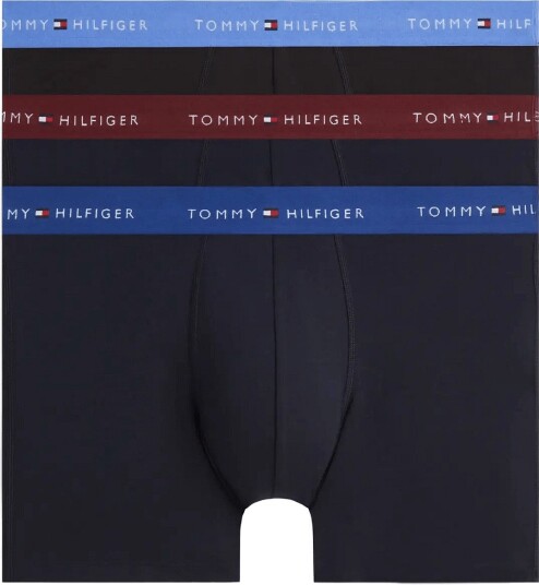 Tommy Hilfiger 3P Boxer Brief Wb NB OPUL BLUE BURGUNDY BLUE SPELL S Tommy Hilfiger 3P Boxer Brief Wb NB OPUL BLUE BURGUNDY BLUE SPELL S