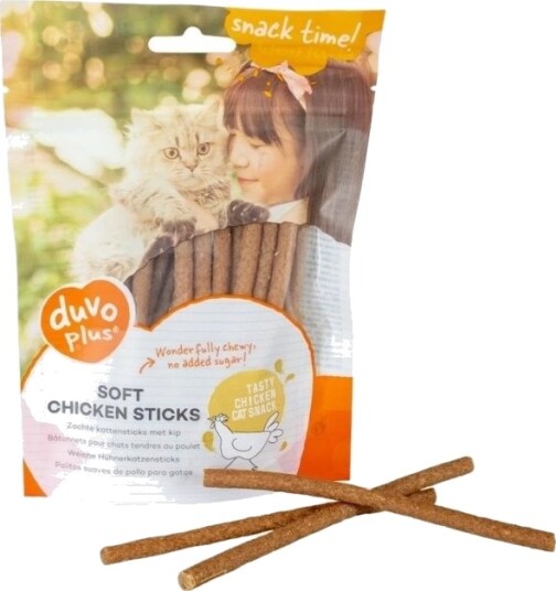 Duvo+ Soft Sticks Kylling Kattegodbit 50 G