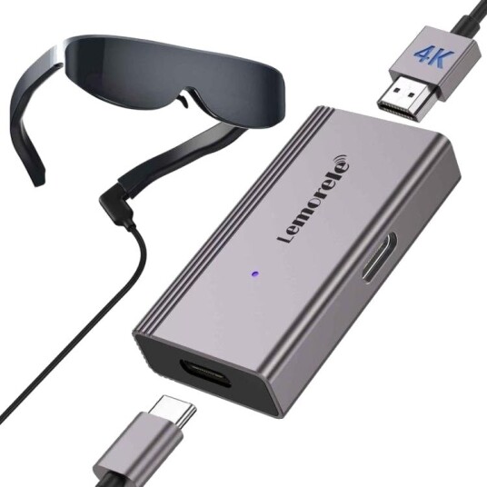 Lemorele LD48L USB-C Hub med 4K HDMI, PD-lading, USB og SD/TF-kortleser