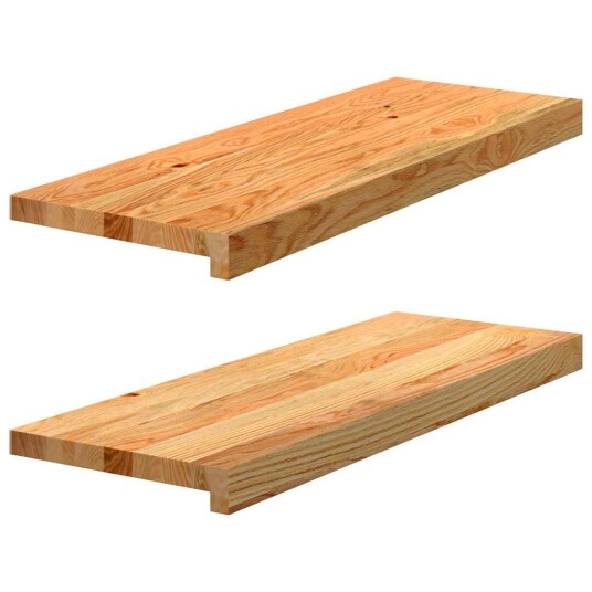 2 Stk Lysebrun 70x30x2cm Heltre Eik 2 Stk Lysebrun 70x30x2cm Heltre Eik