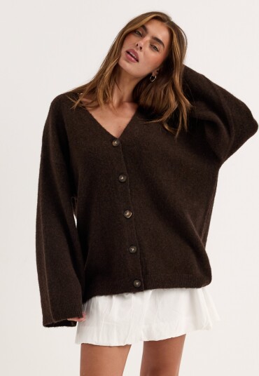 Bubbleroom Chunky Knitted Cardigan