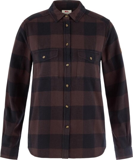 Fjällräven Övik Heavy Flannel Shirt W Black Oak-black L