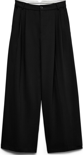 Vero Moda Vmstella Mw Wide Pleat Pant Noos Black 36 x 30