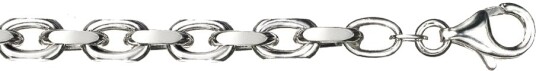 Pan Jewelry Rund ankerkjede i 925 sølv 1,2 mm 50 cm