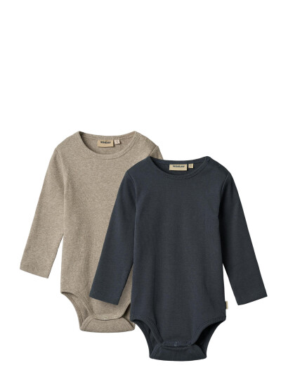 Wheat 2 Rib Body L/S Spencer Navy 56