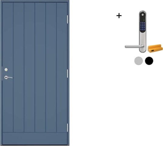 Ytterdør Swedoor Clever-Line+ Koster med Yale Doorman Classic Home