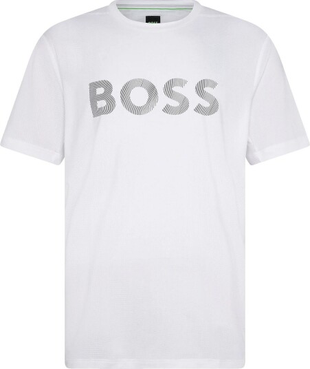 BOSS Ts_Active Logo WHITE XS