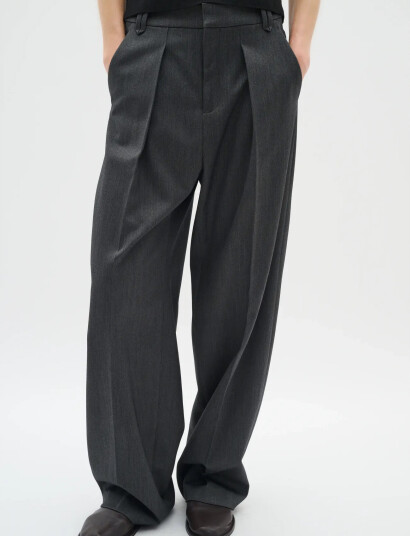InWear Brunildaiw Wide Pant - Grey - 32 InWear Brunildaiw Wide Pant - Grey - 32