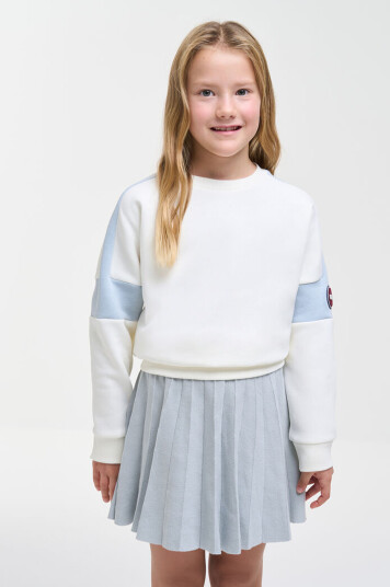 Colmar Girl"s Bicolour Sweatshirt Hvit 172 Colmar Girl"s Bicolour Sweatshirt Hvit 172