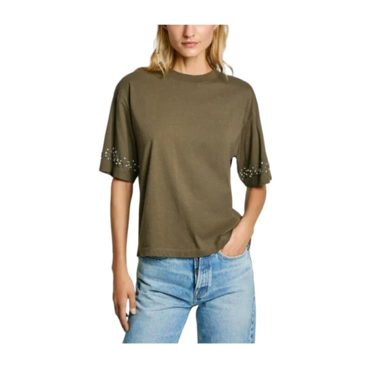 Pepe Jeans Dame Topper Grønn M Pepe Jeans Dame Topper Grønn M
