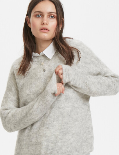 Denim Hunter 05 The Knit Pullover - Grey - XL Denim Hunter 05 The Knit Pullover - Grey - XL