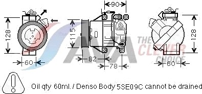 AC-kompressor AVA COOLING SYSTEMS TOAK479