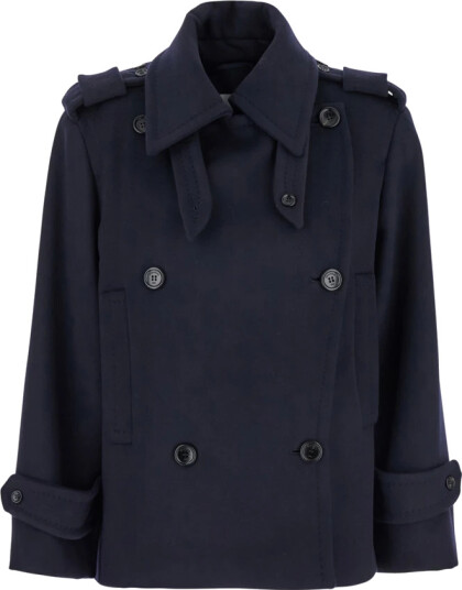 Max Mara Dame Frakker Blå M,