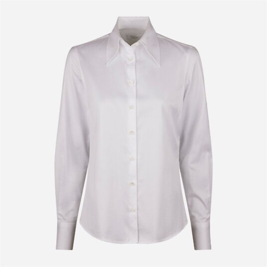 Stenströms Ingrid Wide Collar Shirt White Stenströms Ingrid Wide Collar Shirt White