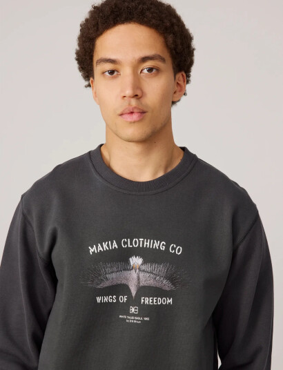 Makia Eagle Sweatshirt   Black   M