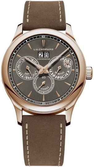 Chopard Herreklokke 161976 5003 L.U.C Grå/Lær Ø43 mm