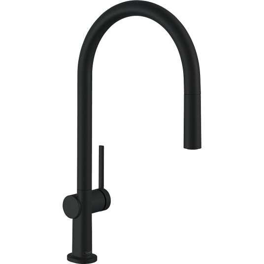 Hansgrohe Talis M54 Kjøkkenbatteri Med uttrekkbar tut, 1jet, Sort Matt Hansgrohe Talis M54 Kjøkkenbatteri Med uttrekkbar tut, 1jet, Sort Matt