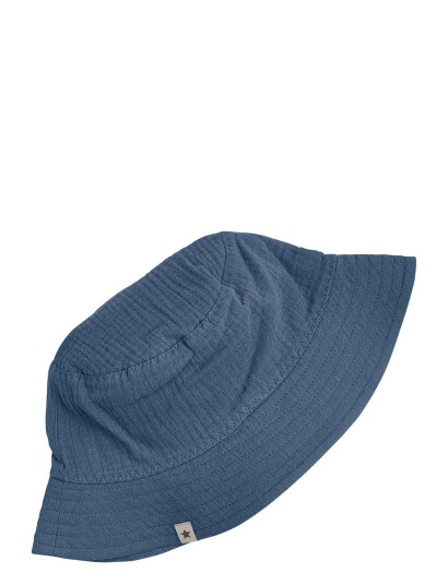 Huttelihut Bucket Hat Muslin Blue 53\4 6Y