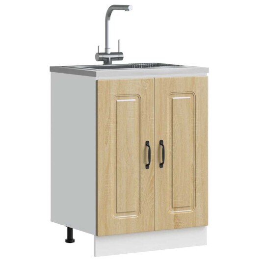  Vask underskap Kalmar sonoma eik 60x46x81,5 cm konstruert tre 8721158417862