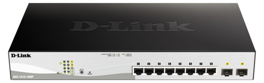 D-LINK 10-Port Managed switch 2x SFP 130W PoE+ Gigabit white D-LINK 10-Port Managed switch 2x SFP 130W PoE+ Gigabit white
